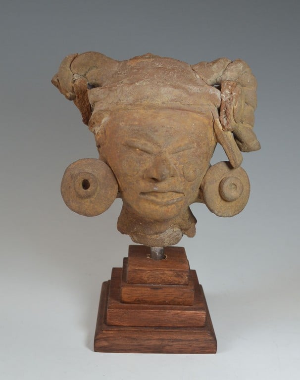 Maya Head SOLD - tribalartantiques.com