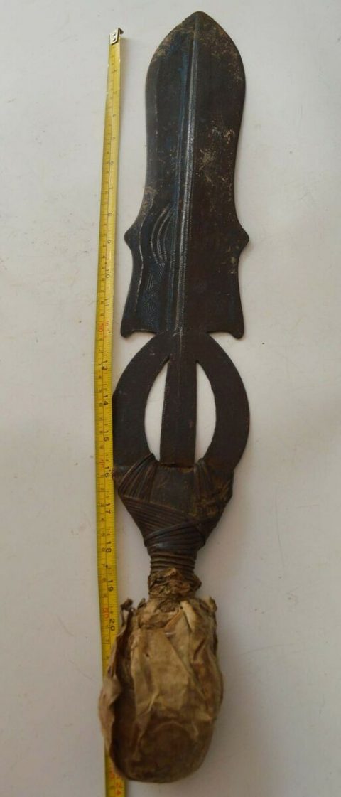 African Tribal Fine Old Ceremonial Sword Ngombe Sold