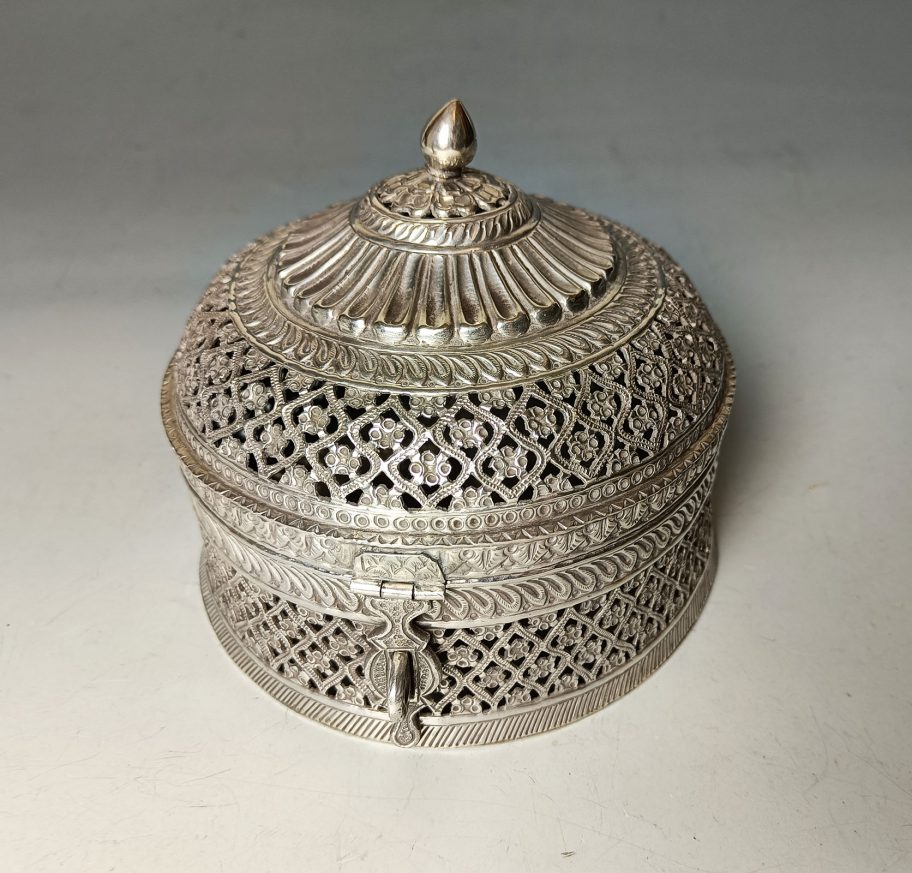 Indian antique silver paan betel box antiques