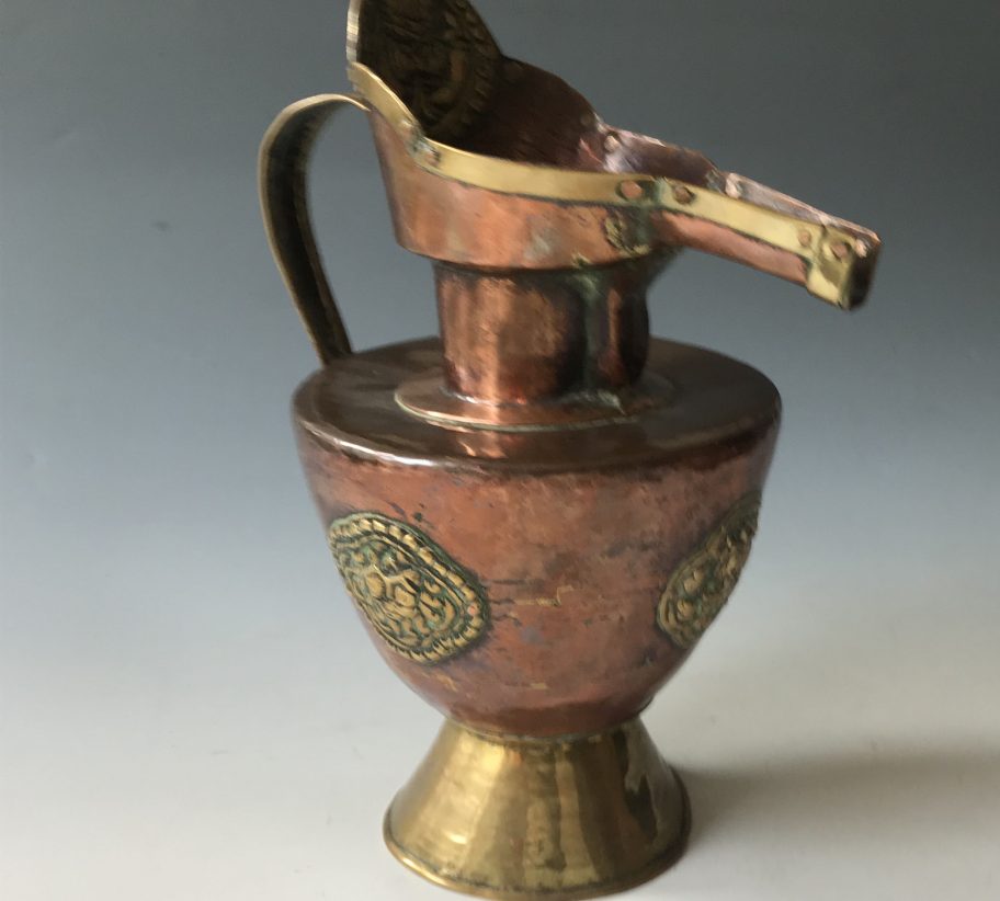 Antique Tibetan minks cap Ewer